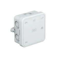 A8 75X75X36MM IP55 SURFACE-MOUNTED JUNCTION BOX GREY
