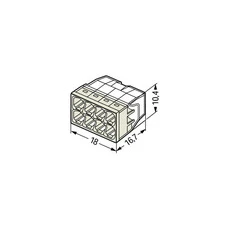 WAGO 8X0.5-2.5MM² SPLICING CONNECTOR FOR SOLID CONDUCTORS