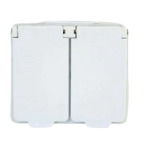 STRÖMFORS 2-GANG SCHUKO SOCKET OUTLET IP44
