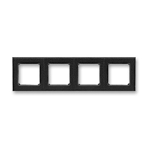LEVIT ANTHRACITE 4-GANG COVER FRAME