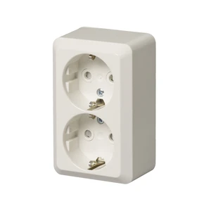 JUSSI 2-GANG SOCKET OUTLET SURFACE MOUNTING