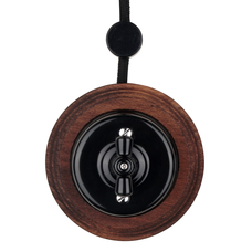 FND NATYNKOWE WŁĄCZNIK OBROTOWY ŚWIECZNIKOWY CZARNA PORCELANA