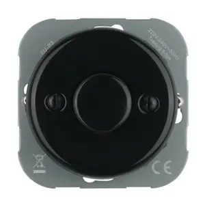 FND ŚCIEMNIACZ LED OBROTOWY 3-250W CZARNA PORCELANA