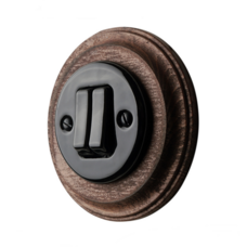 FND PODWÓJNY PRZYCISK CZARNA PORCELANA