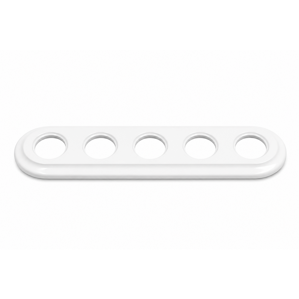 FND RAMKA 5-KROTNA BIAŁA PORCELANA
