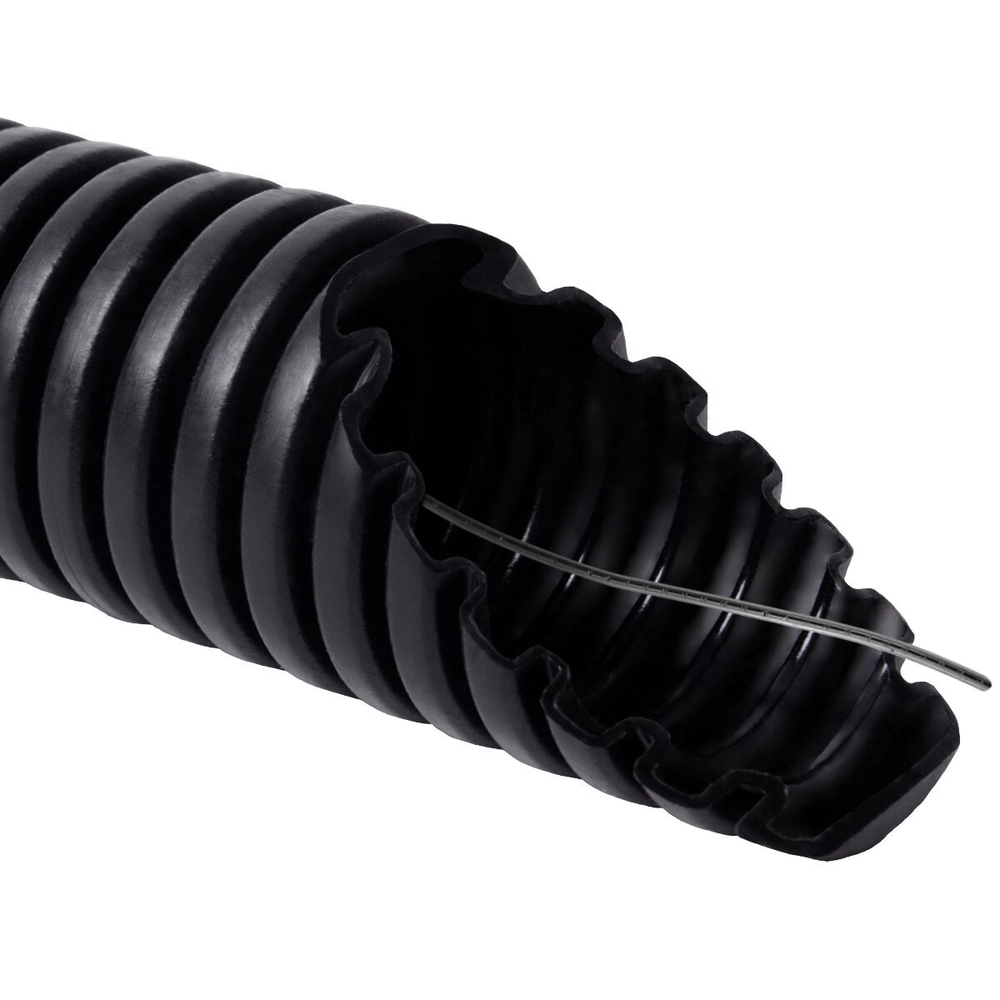 PVC 32MM 750N 25M BLACK CORRUGATED CONDUITS