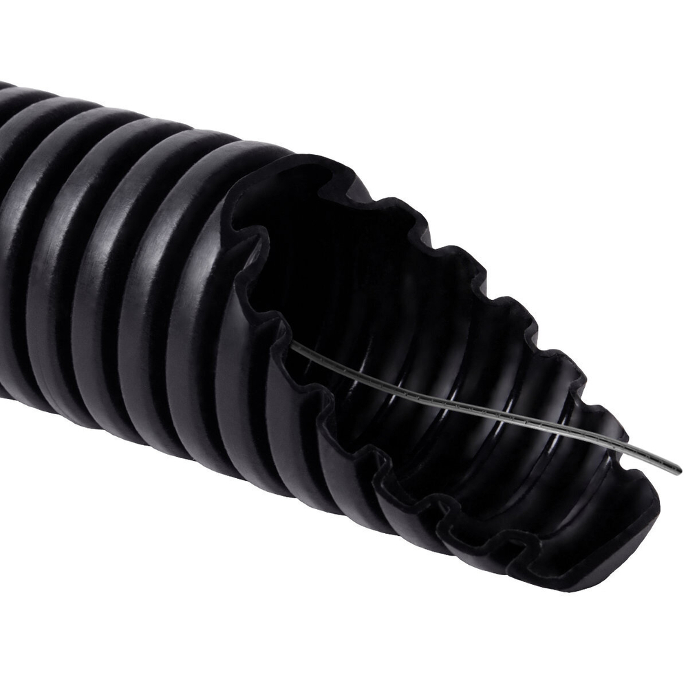 PVC 20MM 750N 50M BLACK CORRUGATED CONDUITS