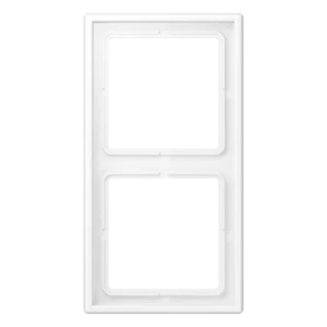 JUNG LS WHITE MATT 2-GANG COVER FRAME