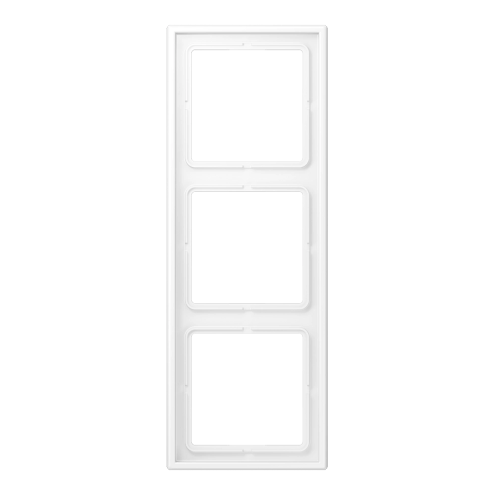 JUNG LS WHITE MATT 3-GANG COVER FRAME