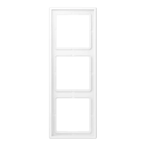 JUNG LS WHITE MATT 3-GANG COVER FRAME