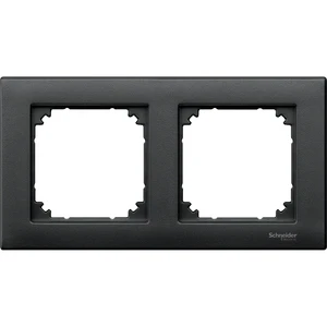 MERTEN M-PLAN ANTHRACITE 2-GANG FRAME