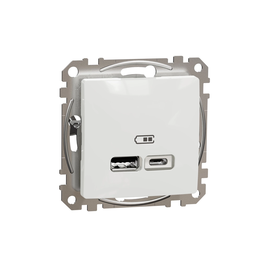 SEDNA DESIGN & ELEMENTS, USB CHARGER A+C, 2,4A, WHITE