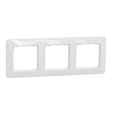 SEDNA DESIGN & ELEMENTS 3-GANG COVER FRAME WHITE
