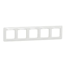 SEDNA DESIGN & ELEMENTS 5-GANG COVER FRAME WHITE